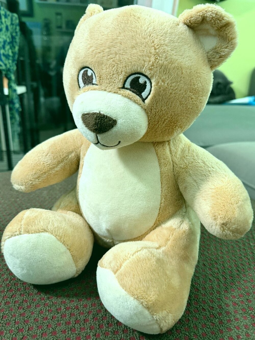 Build-A-Bear Bearemy Official Mascot Tan Brown Plush 15" Retired BAB No Outfit